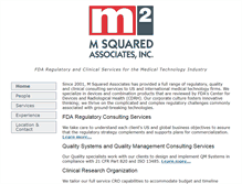 Tablet Screenshot of msquaredassociates.com